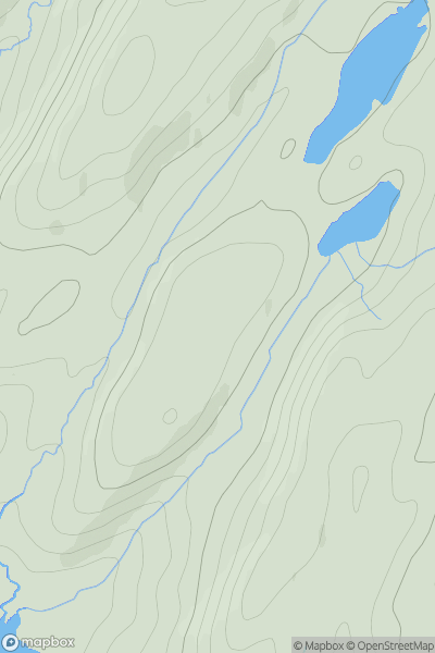 Thumbnail image for Seafield Hill [Knapdale and Kintyre] showing contour plot for surrounding peak